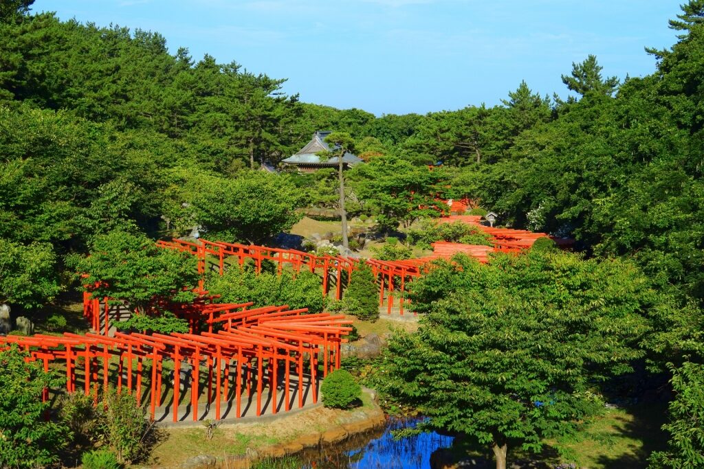 Greenery surrounding Takayama Inari Shrine, Aomori