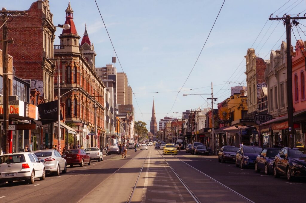 Street view of Brunswick, Melbourne