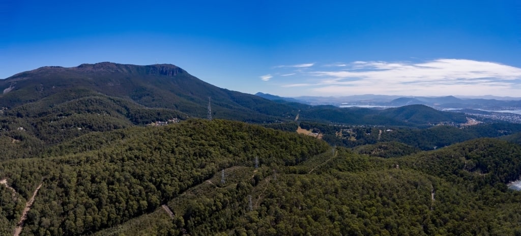 Lush landscape of Mount Wellington