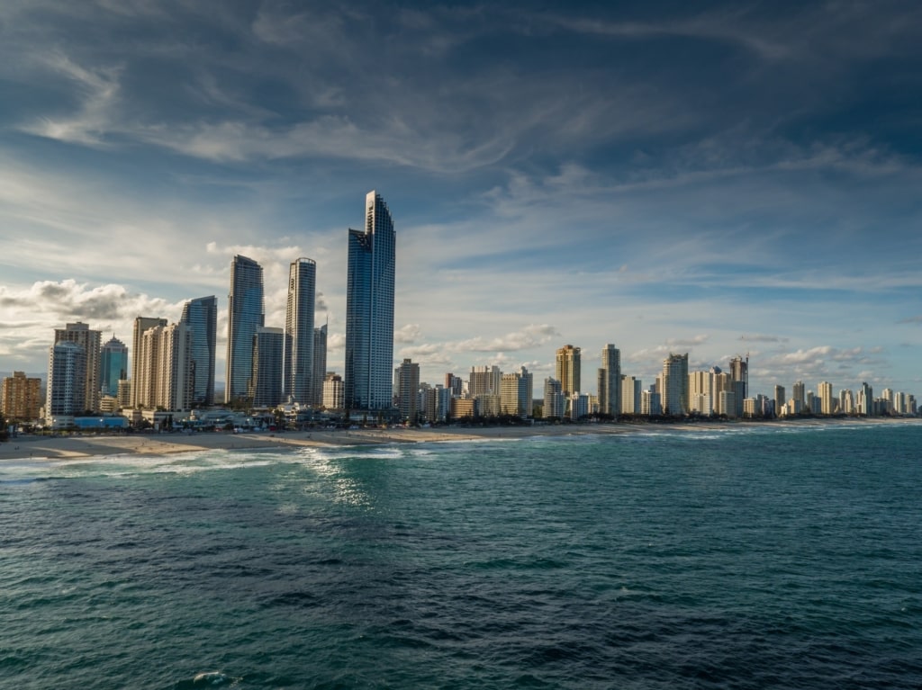 Beautiful skyline of Gold Coast