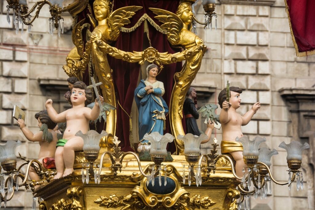 Procession during Feast of Saint Agatha, Sicily