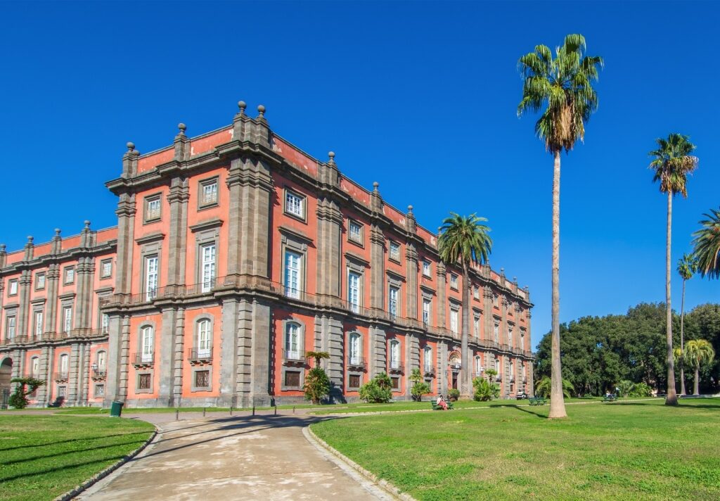 Pretty exterior of Palace of Capodimonte