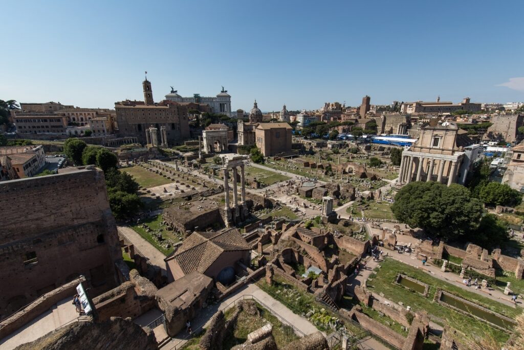 Historic site of Roman Forum