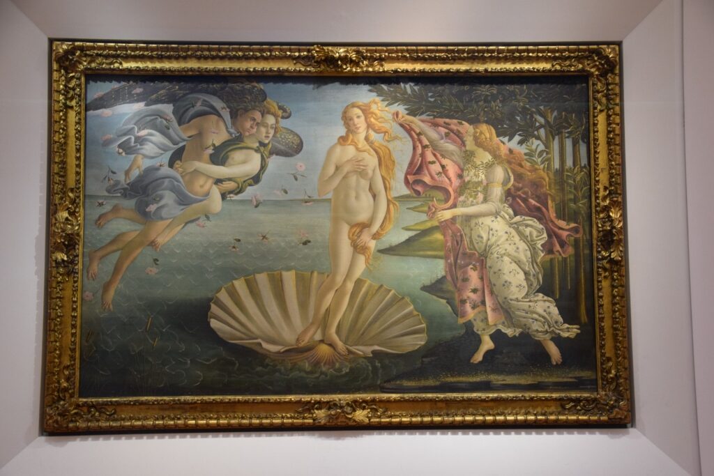 Botticelli’s Birth of Venus in Uffizi Gallery