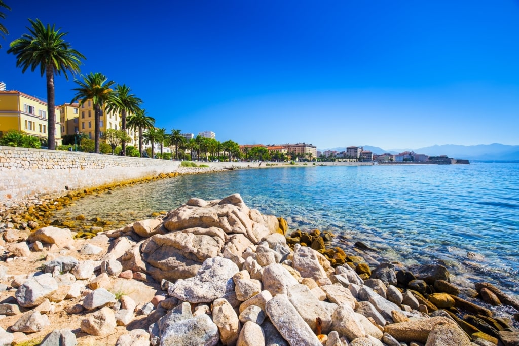 Waterfront of Ajaccio France