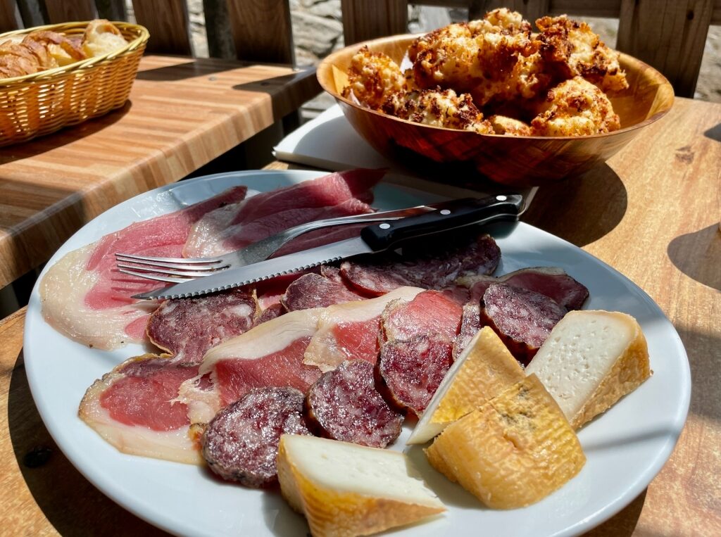 Plate of Corsican food