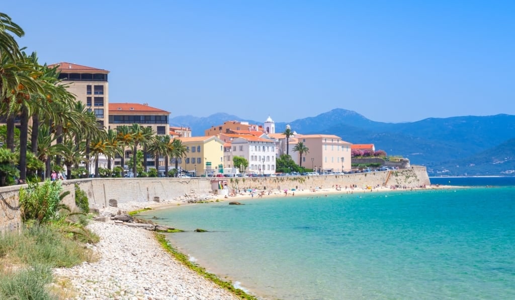 Small beach in Ajaccio