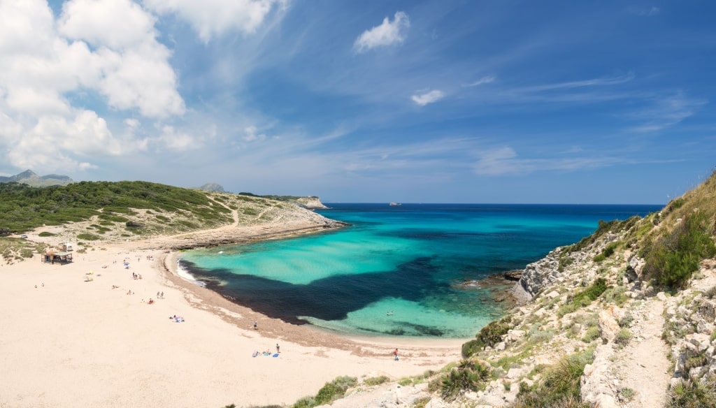 Sandy beach of Cala Torta