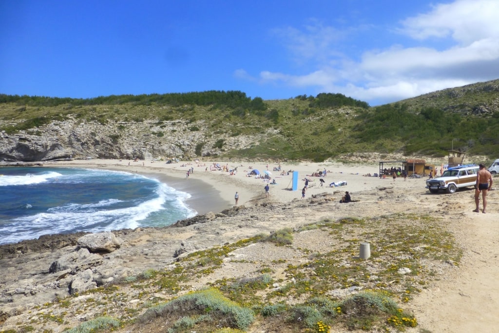 People relaxing on Cala Torta