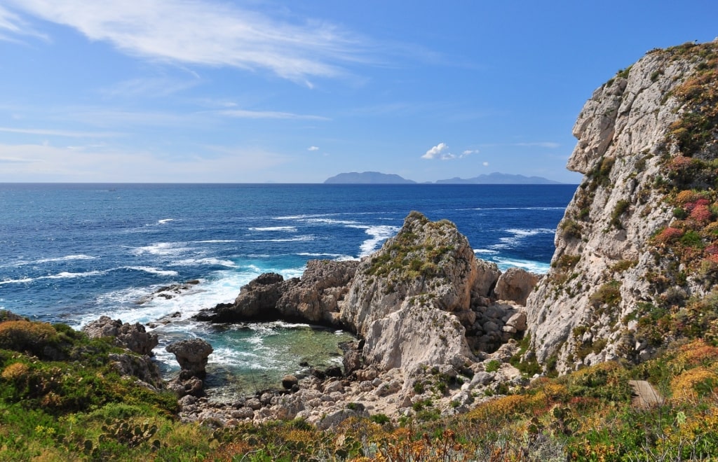 Rocky landscape of Piscina di Venere, Near Messina