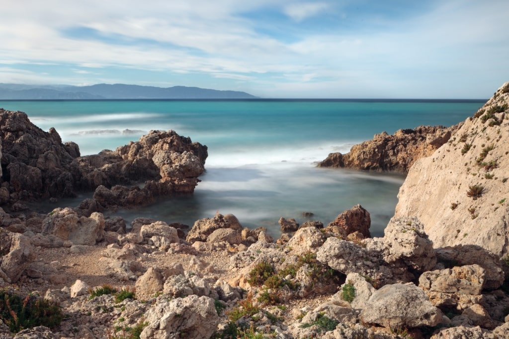 Rocky landscape of Piscina di Venere, Near Messina