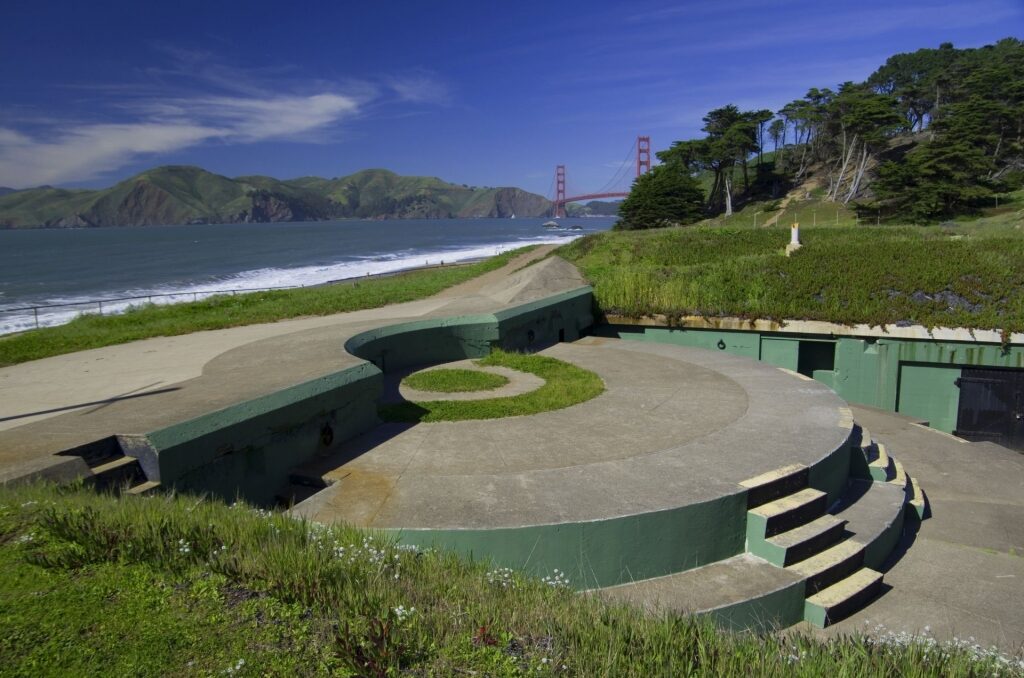 Historic Battery Chamberlin near Baker Beach