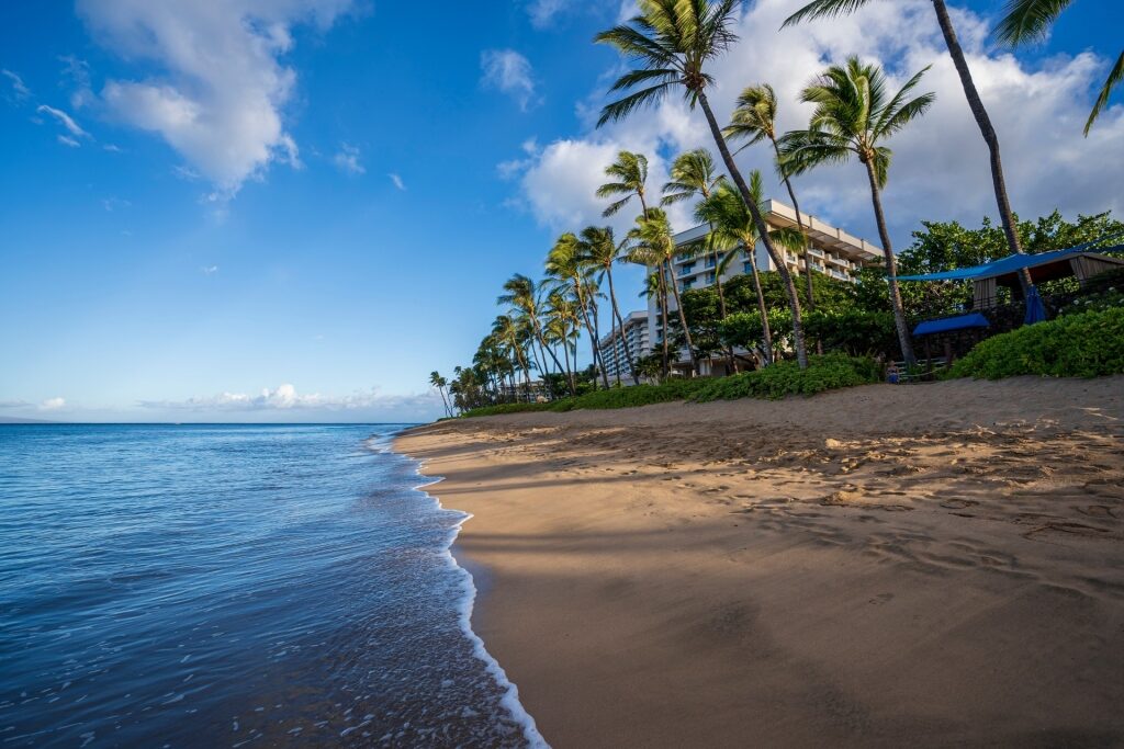 Peaceful beach of Ka'anapali Beach, Maui, Hawaii