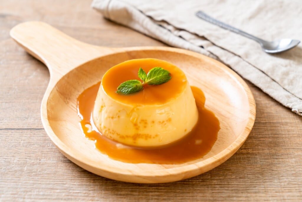 Plate of flan