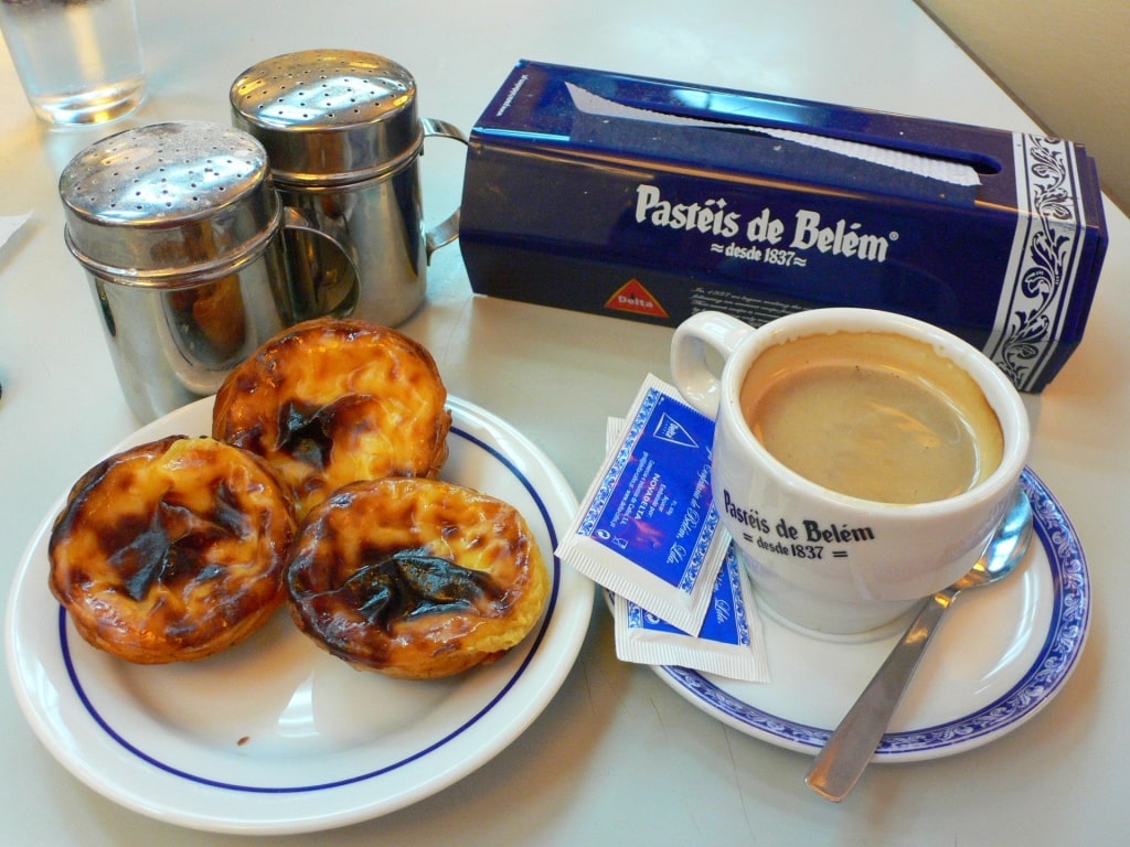 Delicious food served in Pastéis de Belém