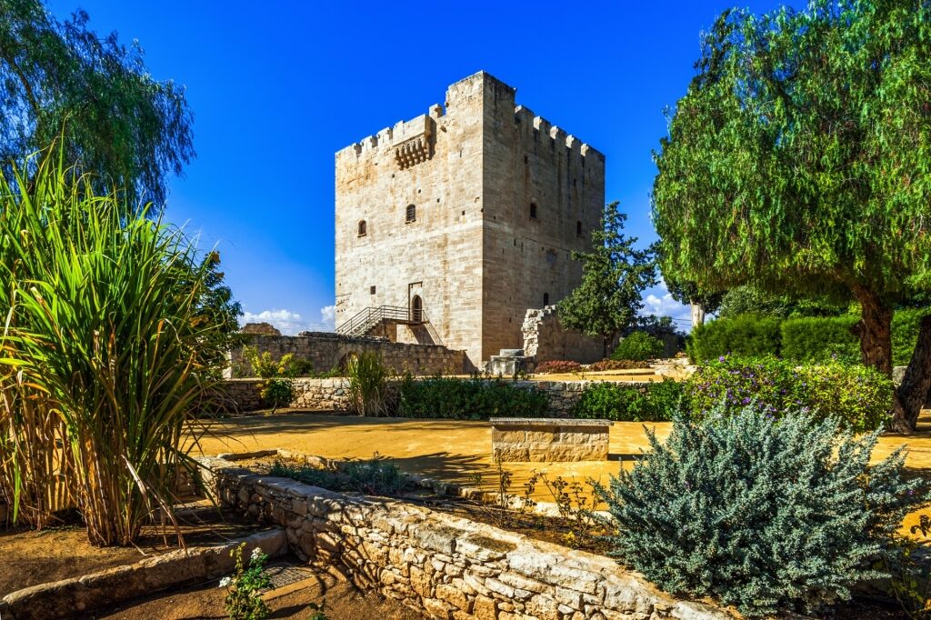 Historic site of the Kolossi Castle, Cyprus