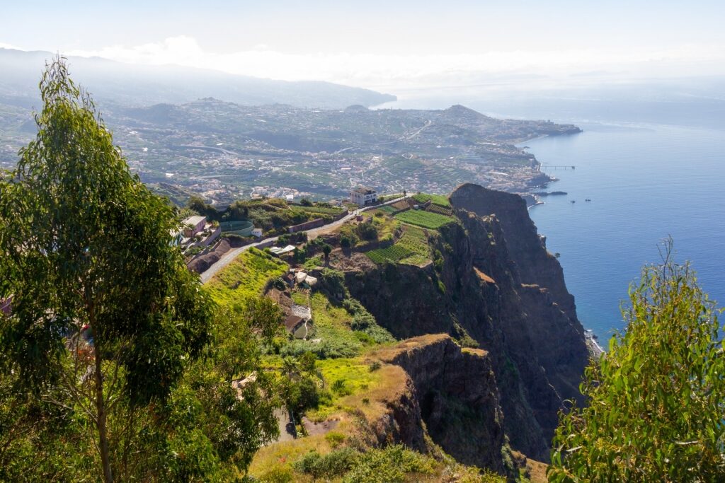 View atop Cabo Girao in Madeira, Portugal
