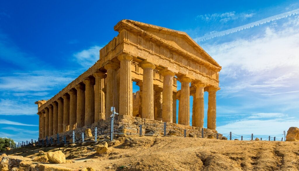 Historic site of the Valley of the Temples in Sicily, Italy