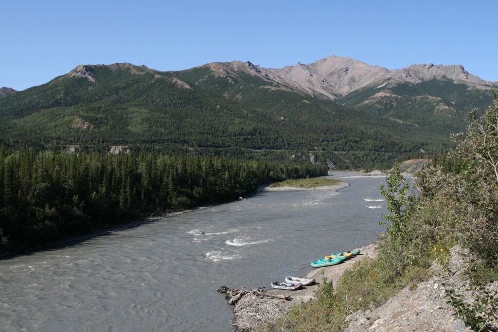 Nenana River, one of the best places to fish in Alaska