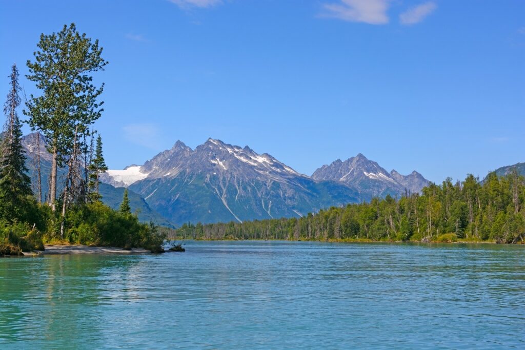 Calm waters of Lake Clark Angling, Anchorage