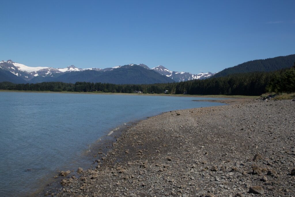 Mendenhall Lake, one of the best places to fish in Alaska