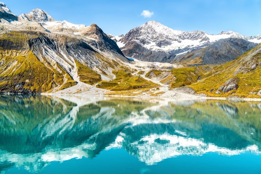 Scenic landscape of Glacier Bay National Park