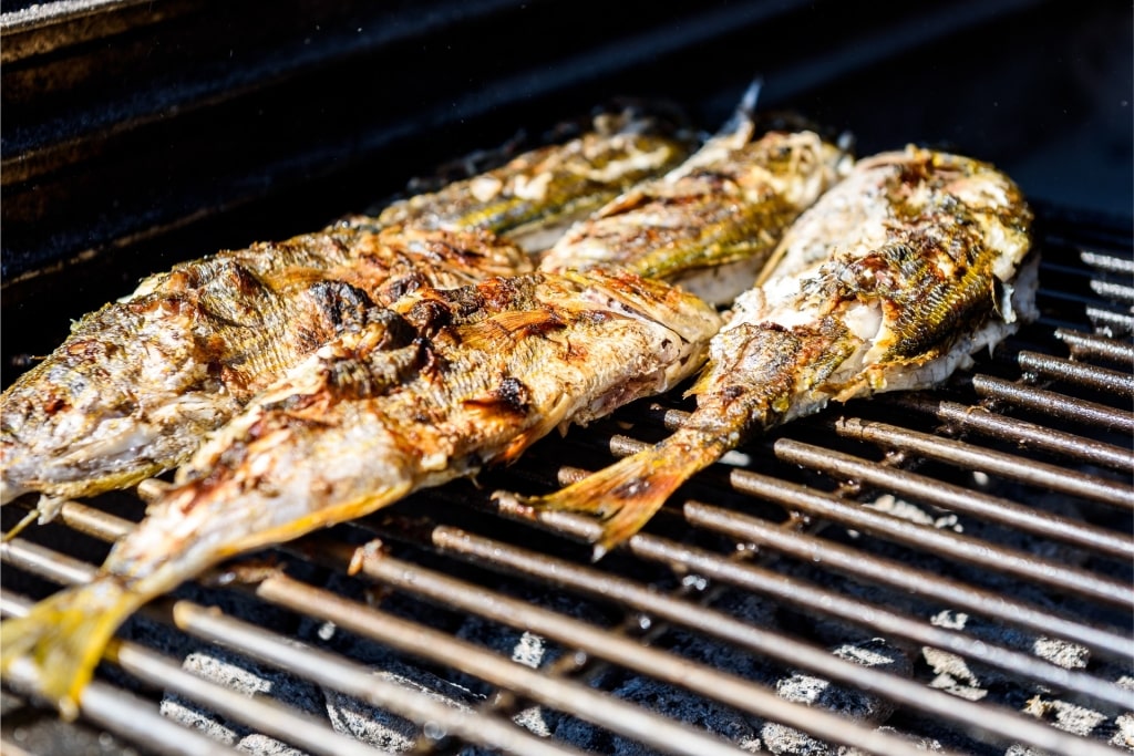 Adriatic fish on a grill