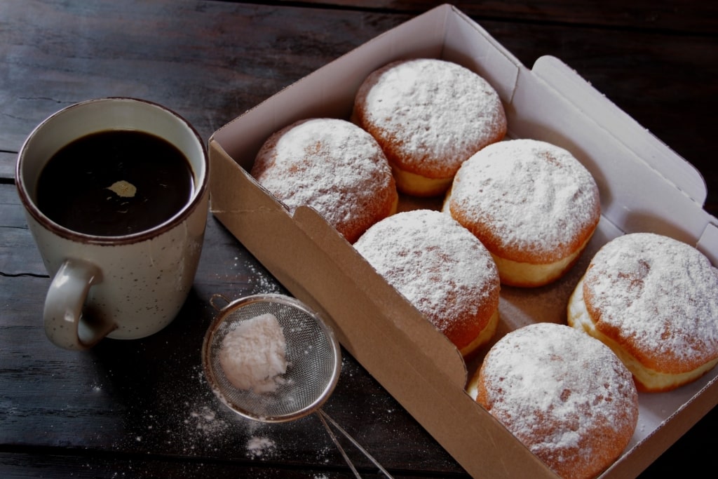 Box of decadent krafne