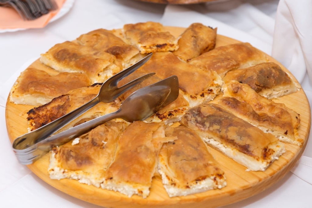Platter of delicious Štrukli