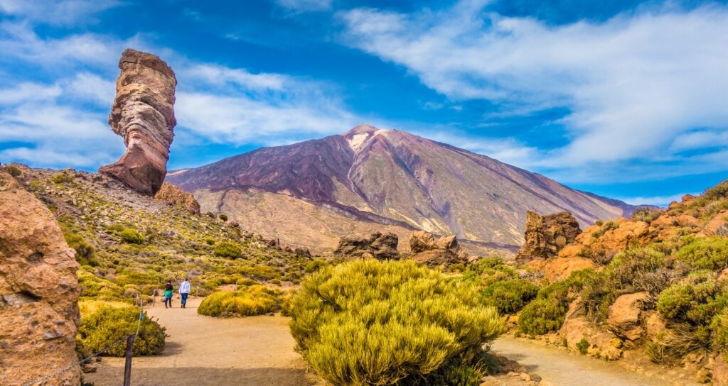 Beautiful landscape of Teide National Park during fall in Spain