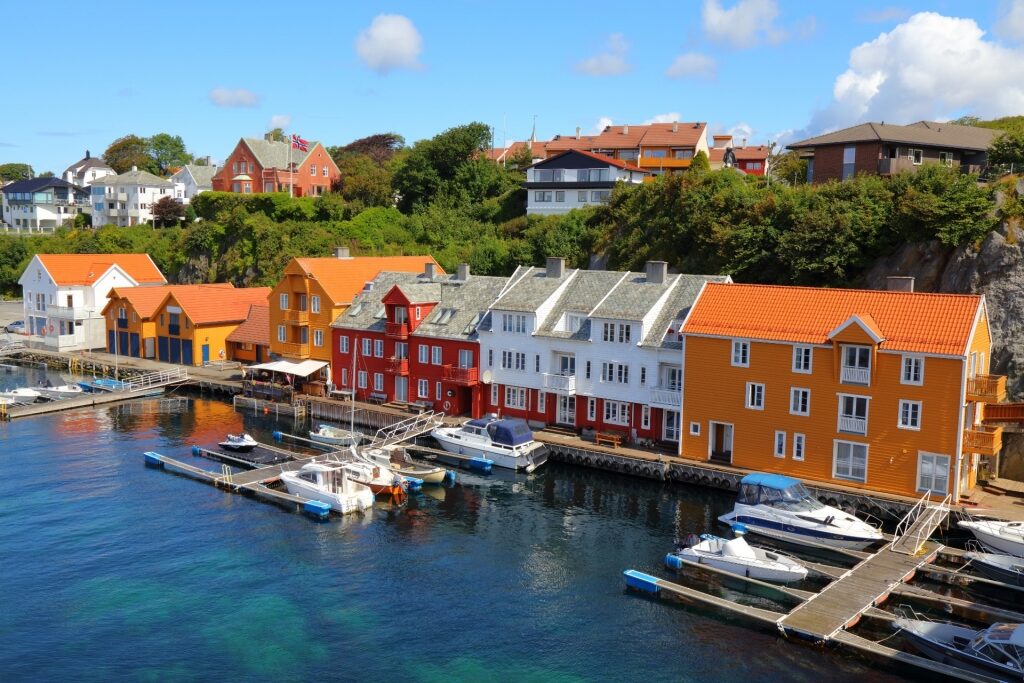 Colorful waterfront of Haugesund