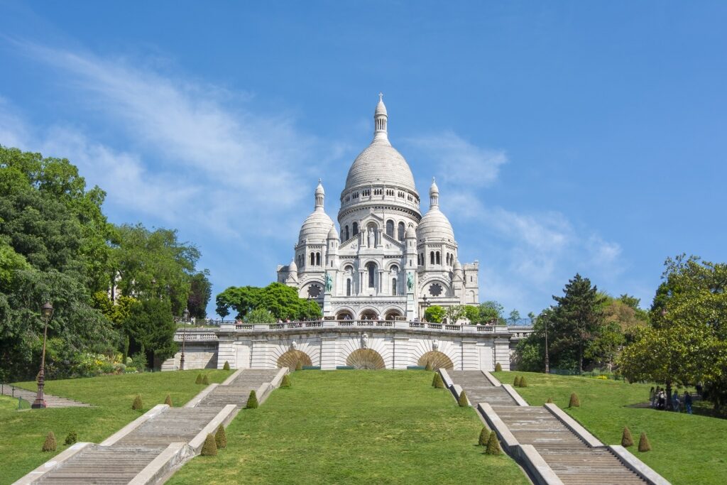 Stairs leading to the Sacré-Coeur