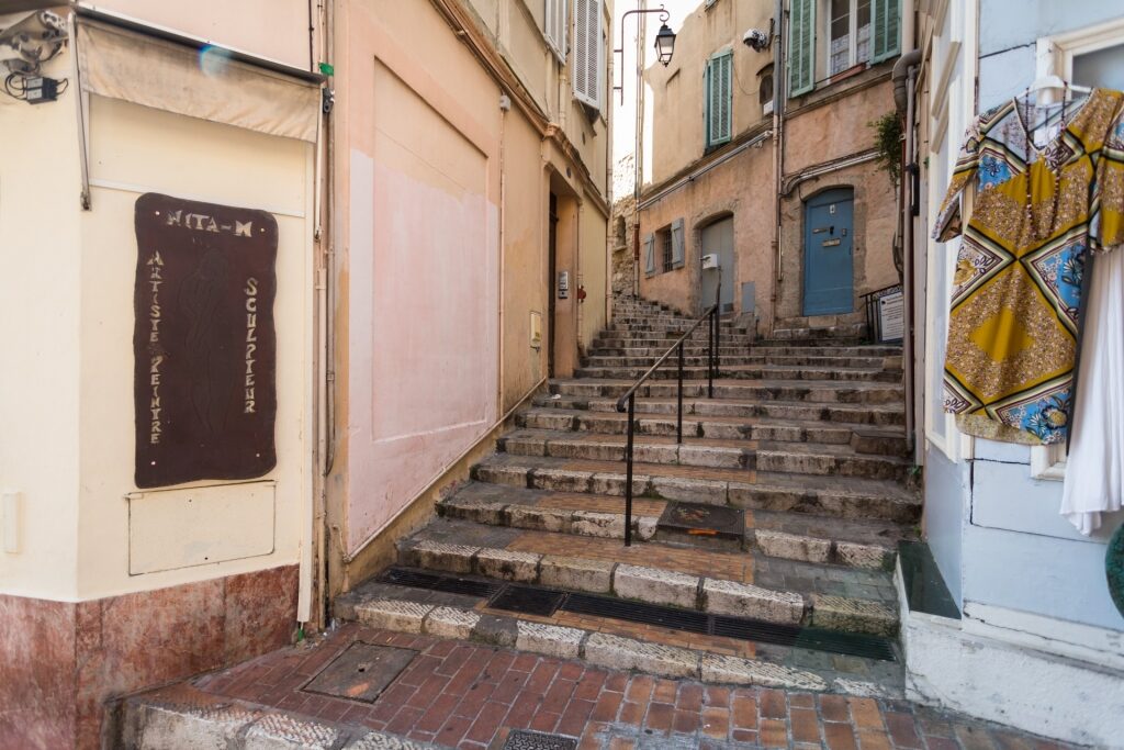 Stairs within Le Suquet, Cannes