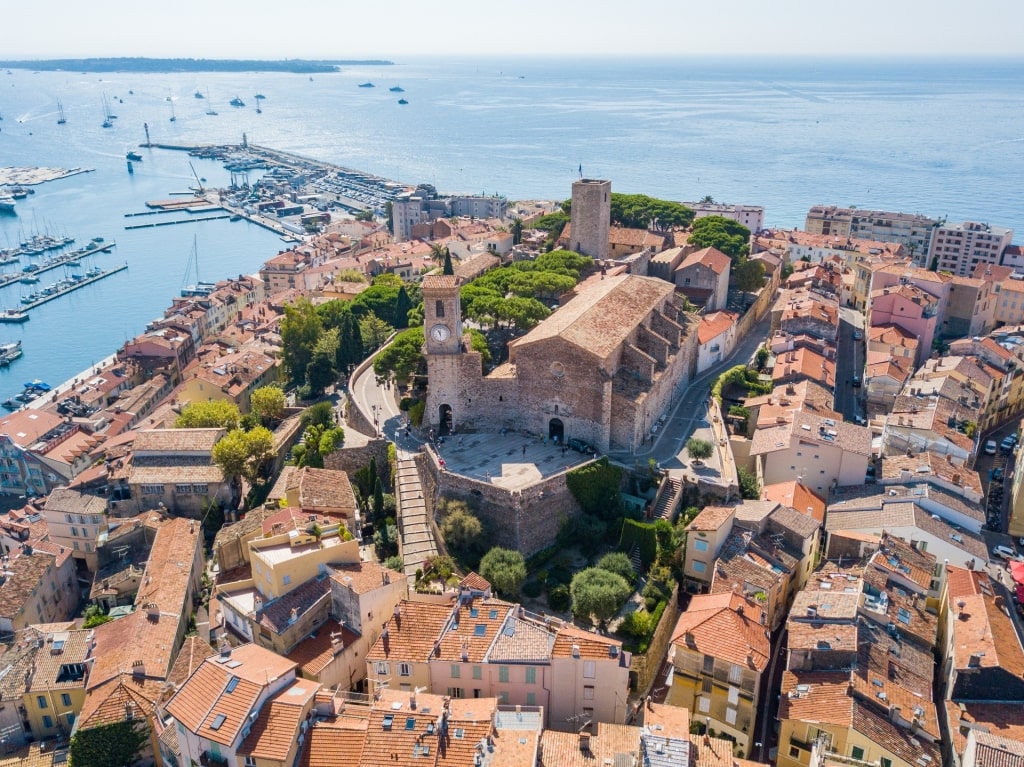 View of Le Suquet with Notre-Dame Esperance