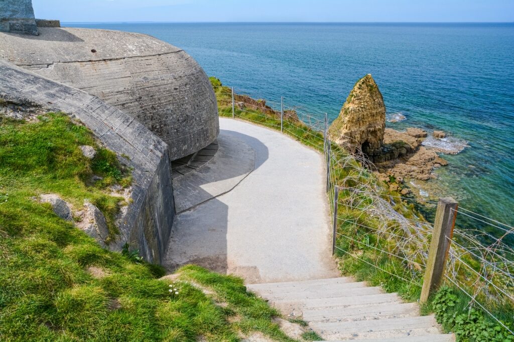 View from the historic Pointe du Hoc, Normandy