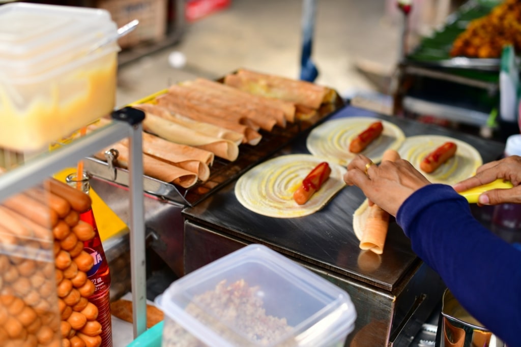 Street food in Chatuchak Weekend Market