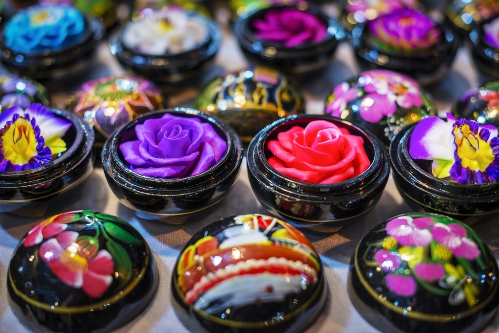 Flower soap in Bangkok