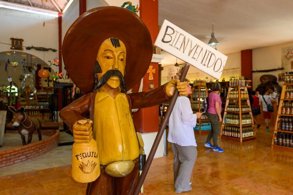 Tequila store in Cozumel