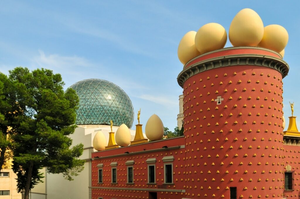 Unique architecture of Dalí Theatre-Museum, Figueres