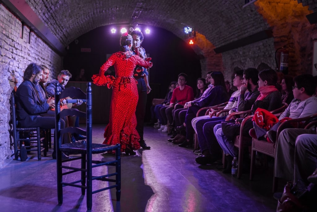 People watching at the Flamenco Dance Museum, Seville