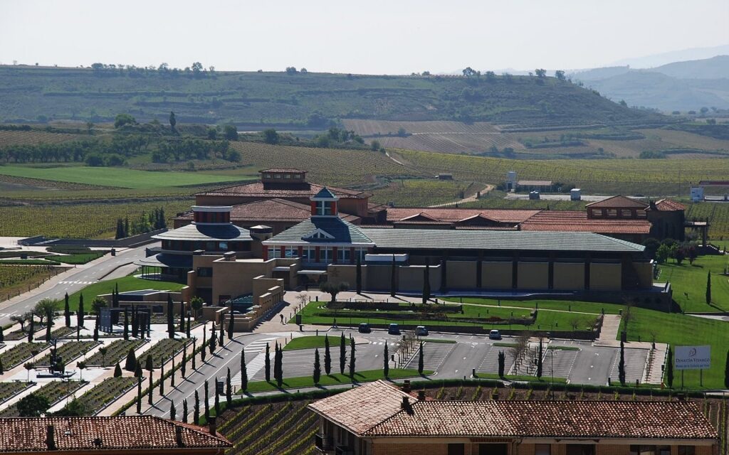 Aerial view of Vivanco Wine Culture Museum, La Rioja