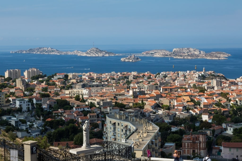 Aerial view of Marseille