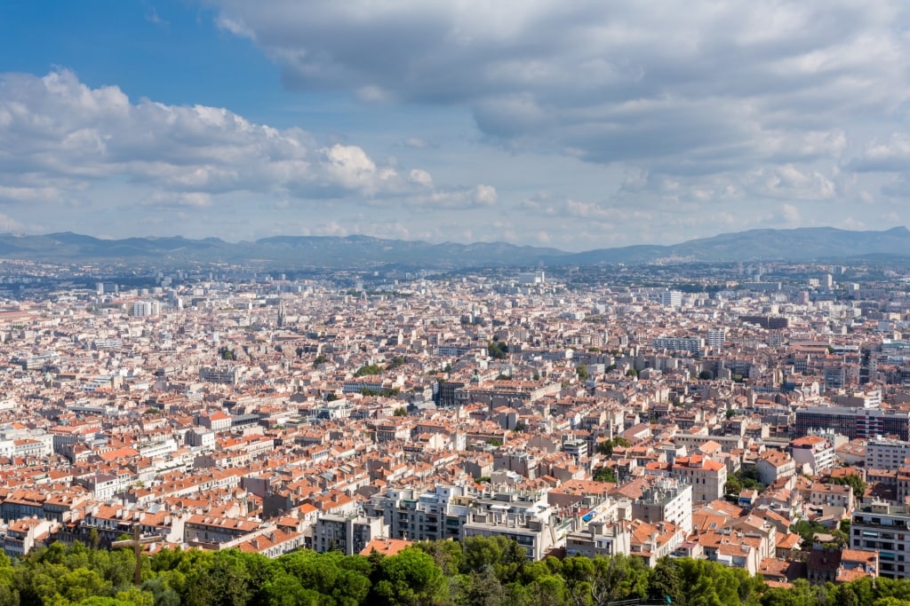 Aerial view of Marseille