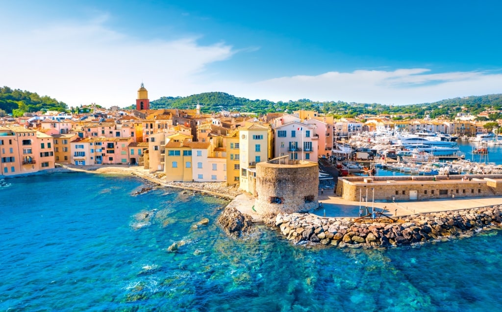 Colorful waterfront of Saint-Tropez