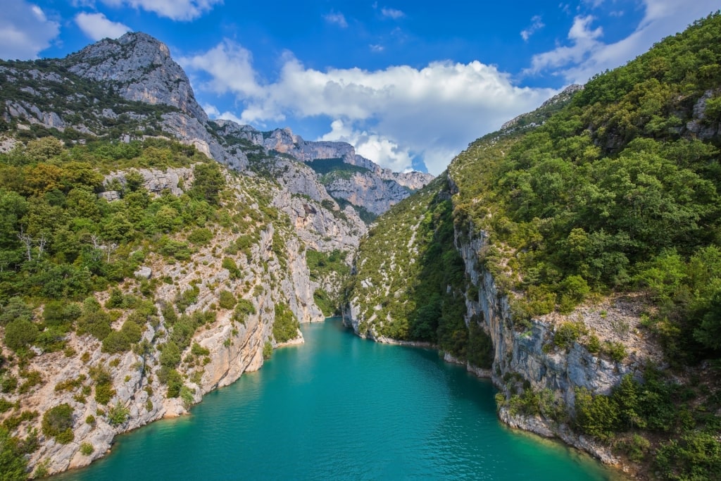 Lush landscape of Gorges du Verdon