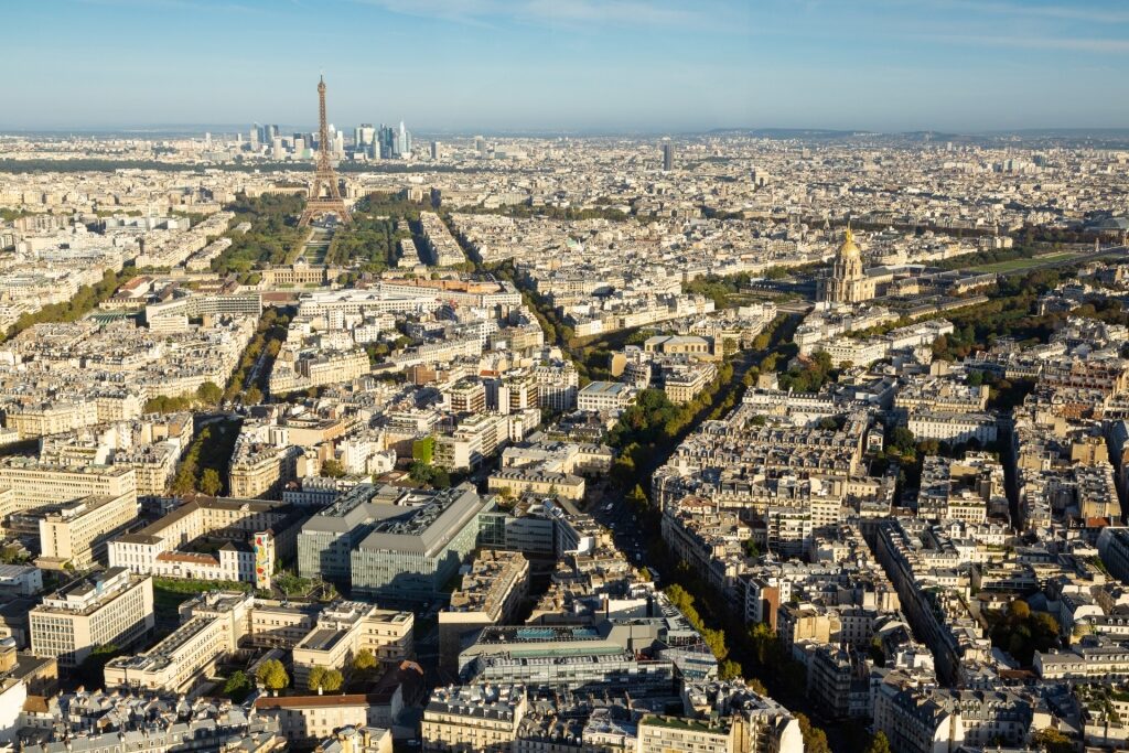 Beautiful skyline of Paris