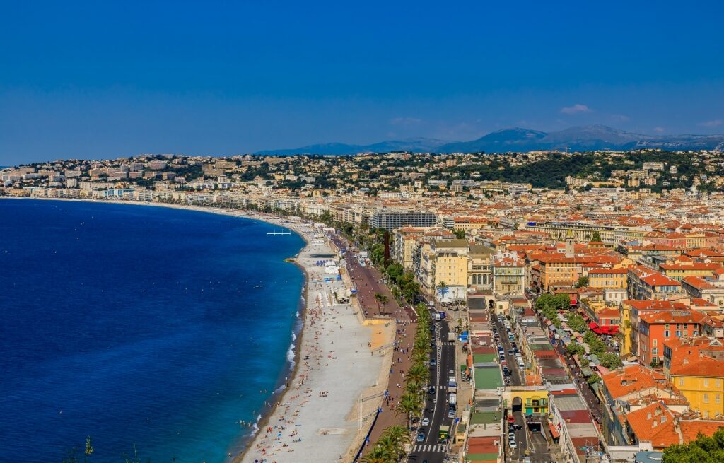 Aerial view of Vieille Ville, Nice