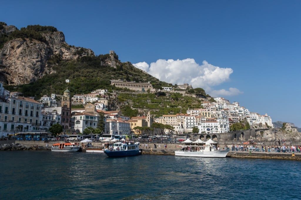 Colorful waterfront of Amalfi Coast
