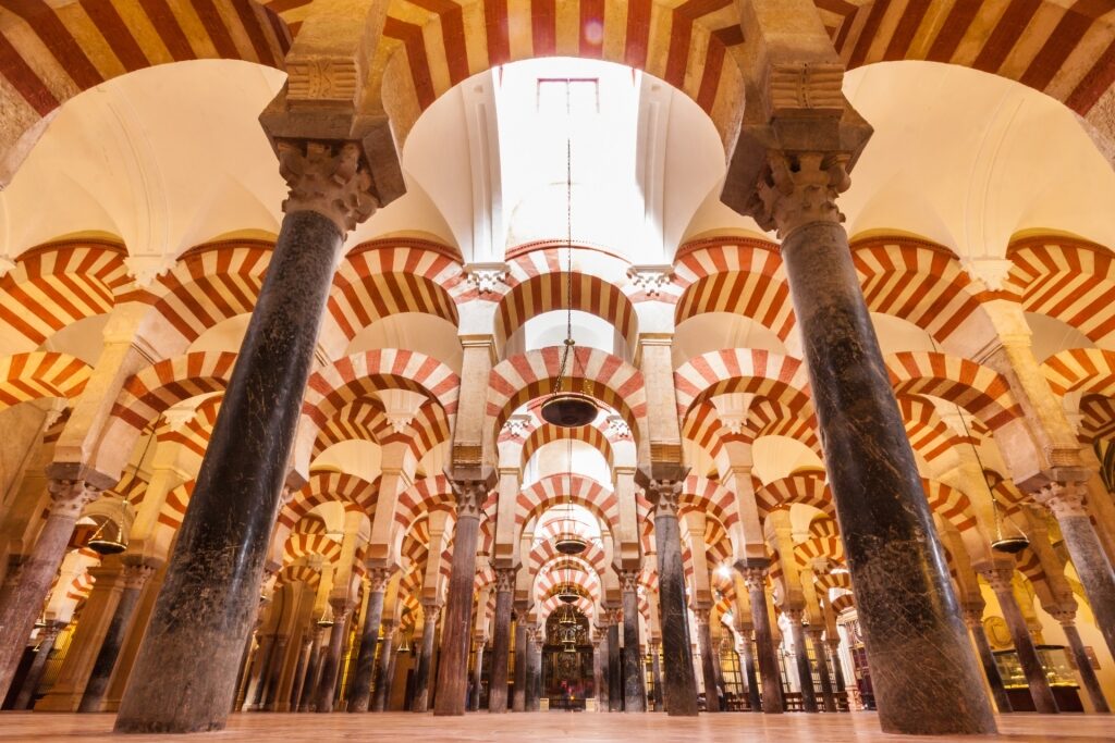 View inside the amazing Mezquita Catedral, Córdoba