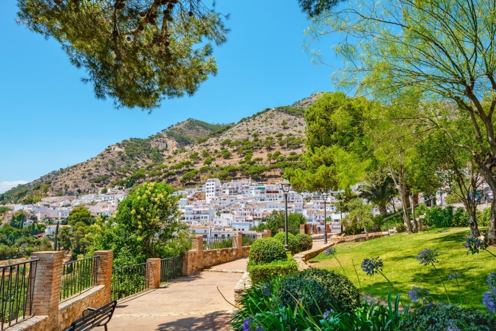 Lush landscape of Muralla Gardens, Mijas